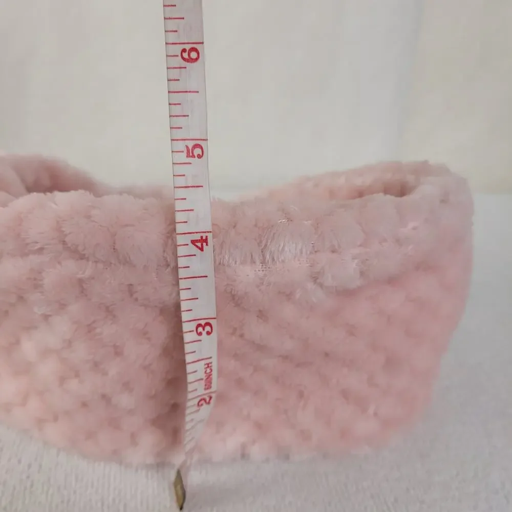 New Calvin Klein pink faux fur headband ear cover